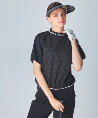 FILA GOLF／marie claire 【marie claire SPORT】 ストレッチプルオーバー ブラック