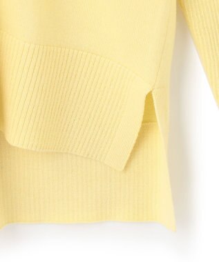 23区 S 【10色展開】ウーステッドウール 重ね襟Vネック ニット イエロー系