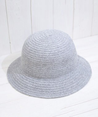 石田製帽 エコリウール混 丸ダウンクロッシェ グレー