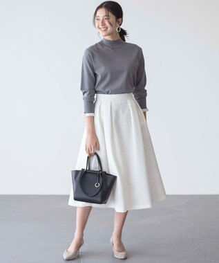 組曲 【2SET・WEB限定】パールボタン配色フリルツイン セット ライトグレー系