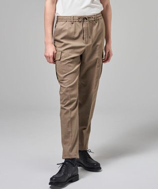 JOSEPH HOMME 【新素材】テクノクロスストレッチ　ドローコード付きストレートカーゴパンツ / HOVE CARGO ベージュ系