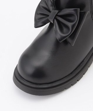 ANY KIDS リボンサイドゴアブーツ ブラック