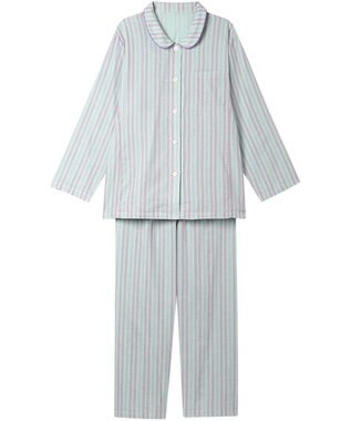 Wing パジャマ 長袖 長ズボン 綿100%(本体) 二重ガーゼ レディース EP8070 ウイング／ワコール パープル