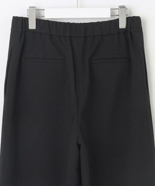 J.PRESS LADIES 【洗える】ツムギート flannel ワイド パンツ ブラック系