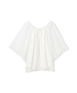 GRACE CONTINENTAL レイヤードチュールトップ ホワイト
