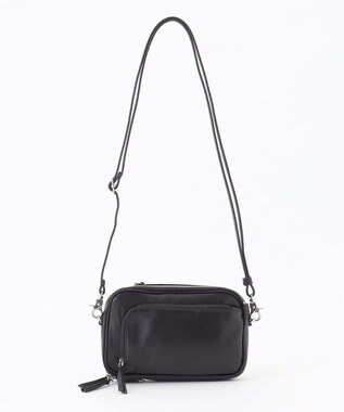 Y'SACCS イタリアンシープ多機能ポシェット ブラック