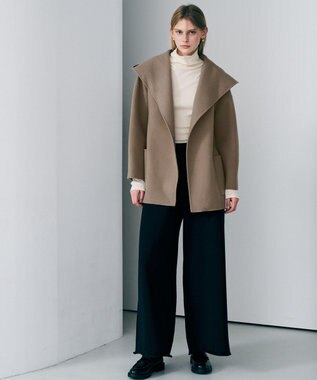 uncrave メルトンリバー フーデットコート トープ