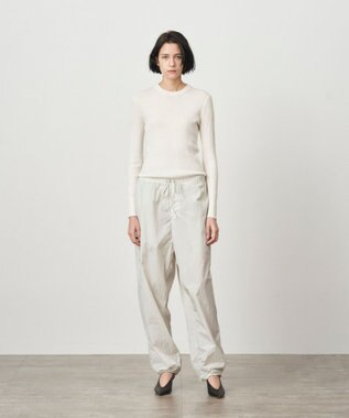 ATON WOOL CASHMERE SILK | クルーネックセーター WARM WHITE