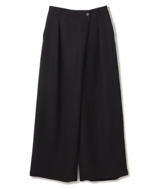 UNFILO アシンメトリー ラップパンツ ブラック