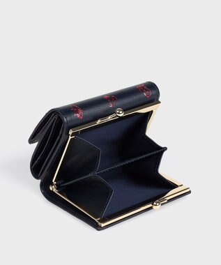 Paul Smith カラードゥードゥル ３つ折りがま口財布 ネイビー