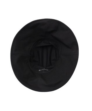 MOONBAT 【遮光100％/遮熱/UV】HIROKO KOSHINO(ヒロコ コシノ)遮光 ビッグリボンハット 帽子 広つば ゆったりMサイズ 手洗い可能/サイズ調整可能/日本製 ブラック