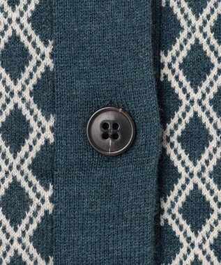 J.PRESS YORK STREET 【WOMEN】ANTI PILLING WOOL ジャガードニットベスト ダルブルー系5