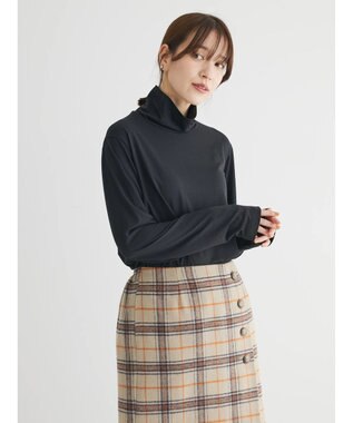 Green Parks 吸湿発熱タートルカットソー Black