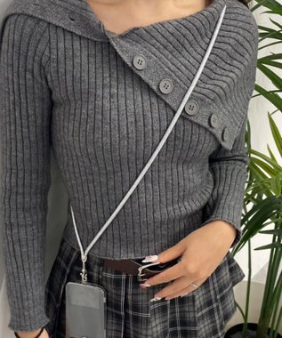 WEGO シート付きロープストラップ シルバー