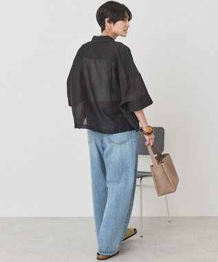 AMERICAN HOLIC 【先行予約】【WEB限定】Wポケットシアー半袖シャツ Black