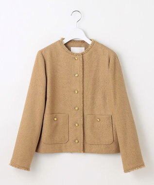 SALE☆試着のみ　自由区　ブライトリングツイードジャケット　完売カラー SALE☆試着のみ 自由区 ブライトリングツイードジャケット 完売