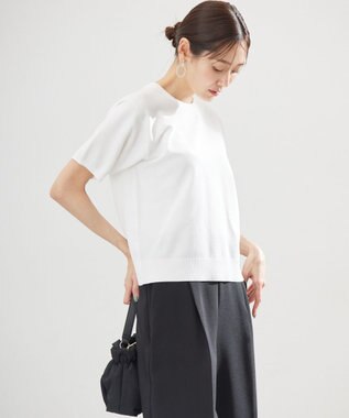 組曲 L カノコニットＴシャツ アイボリー系