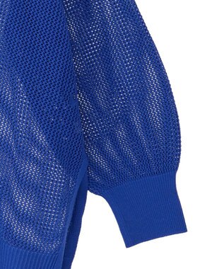 earth music&ecology メッシュルーズカーディガン Blue