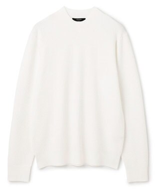 JOSEPH HOMME 新型【洗える】ヴィスコースリンクス　モックネックニット ホワイト系