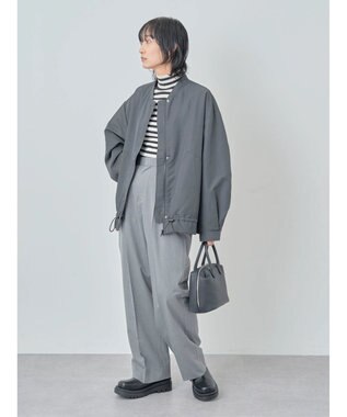 Green Parks 撥水加工　裾ドロストブルゾン Black