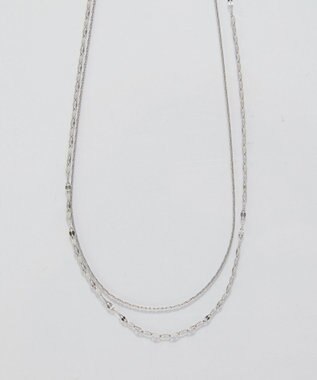 Phoebe 【金属アレルギー対応】ダブルチェーンネックレス　シルバー/サージカルステンレス