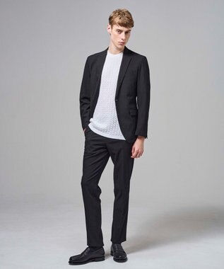 JOSEPH HOMME 新色追加【セットアップ対応】トリコサッカーストレッチ　 ジャケット ブラック系