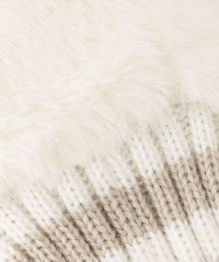 23区GOLF 【雑貨】ファー×ボーダー ヘッドカバー ホワイト系