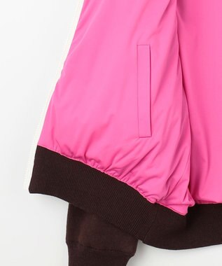 23区GOLF 【WOMEN】リバーシブルニットブルゾン ダークブラウン系2