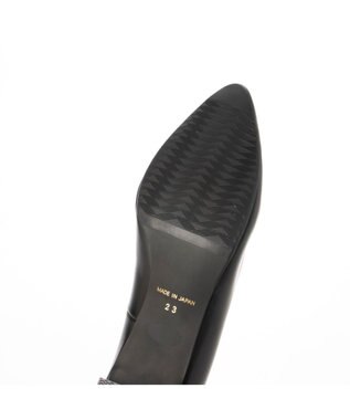 MODE ET JACOMO <carino>【レイン対応】ポインテッドトゥプレーンパンプス ブラック