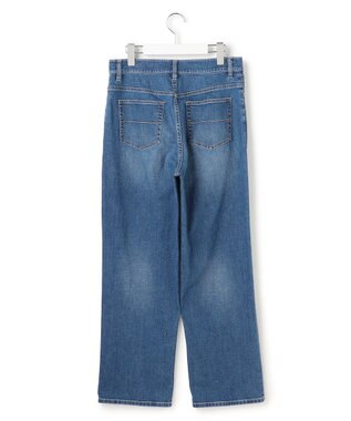 ICB 【先行予約】 ライトストレッチデニム ストレートパンツ ブルーデニム