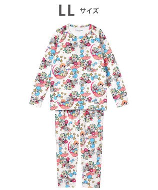 tsumori chisato SLEEP ツモリチサト パジャマ 綿100%(本体) あったか 長袖 長ズボン レディース UDW406 /ワコール アイボリー