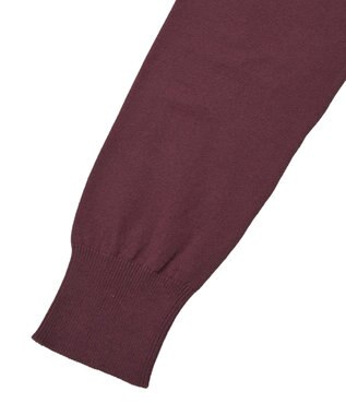 AMERICAN HOLIC コットンブレンドクルーネックカーディガン Bordeaux