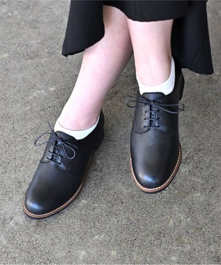 Pointer 本革軽量レースアップローファー ブラック