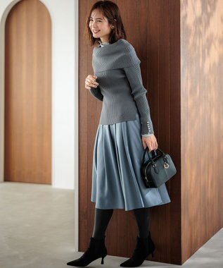 組曲 ポインテッドトゥサイドゴアブーティー ブラック系