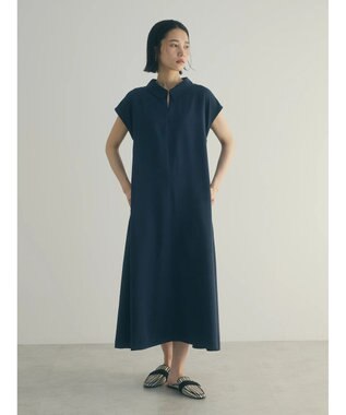 Green Parks armonia.襟付きフレアワンピース Navy