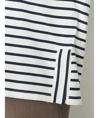 CRAFT STANDARD BOUTIQUE ボーダーサイドスリットプルオーバー Border Ivory