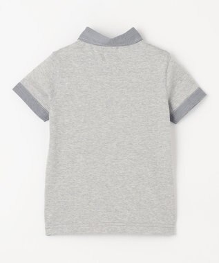J.PRESS KIDS 【110-130cm】チェックカラー 半袖ポロシャツ グレー系