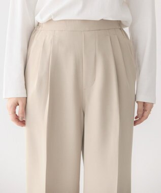 AMERICAN HOLIC 美・美・美Ｗクロスストレッチスラックスパンツ Beige