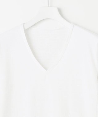 23区GOLF 【MEN】氷撃シリーズ【接触冷感/防臭/UVケア/吸水速乾】Vネック インナー ホワイト系