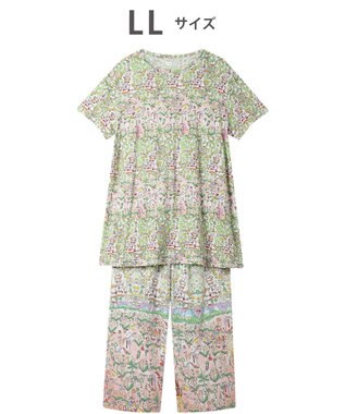 tsumori chisato SLEEP ツモリチサト パジャマ ベア天竺素材(トップス) 綿100%(ボトム) 4分袖 9分丈 レディース UDT113 /ワコール