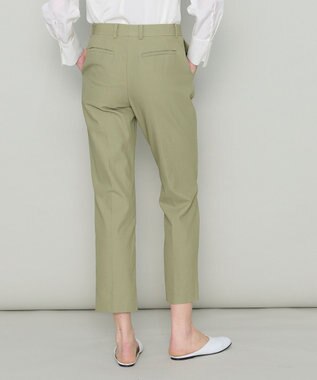 JOSEPH 【洗える】オーガニックツイル　テーパードトラウザーズ Dark Olive