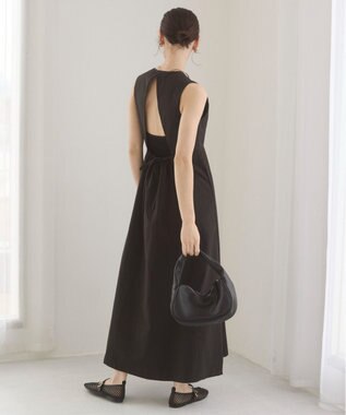 WEGO 【ANGIE VINTAGE】バックオープンノースリーブワンピース ブラック