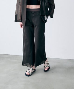 uncrave バルキーシアーニット ワイドパンツ