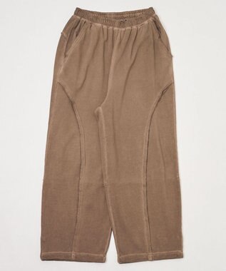 WEGO 【ユニセックス着用ITEM/ウエストゴム/MLサイズ展開】バルーン3Dスウェットパンツ ブラウン