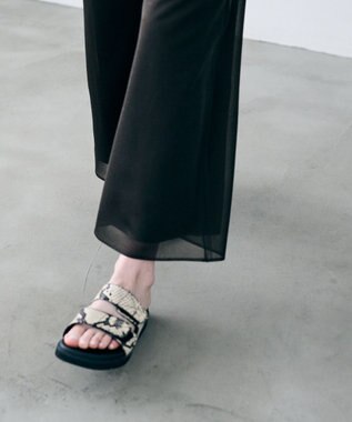 uncrave バルキーシアーニット ワイドパンツ ブラウン