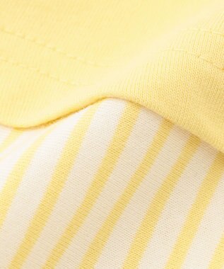 組曲 KIDS 【70cm】セーラーボーダー ロンパース イエロー系1