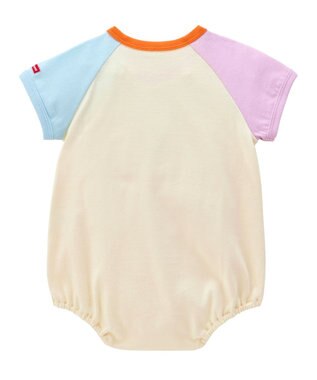 MIKI HOUSE HOT BISCUITS 【70-80cm】 顔ドン ボディシャツ(ロンパース) アイボリー