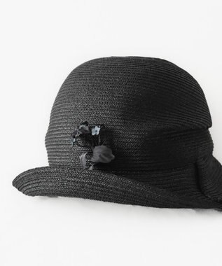 AND WOOL 〈繊細で深みがある色合いの上品小物〉菜の花ブローチ ブラック