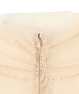 BEIGE， 【洗える・Precious 7月号掲載】TAMARIX / ストレッチチュールハイネックブラウス Beige