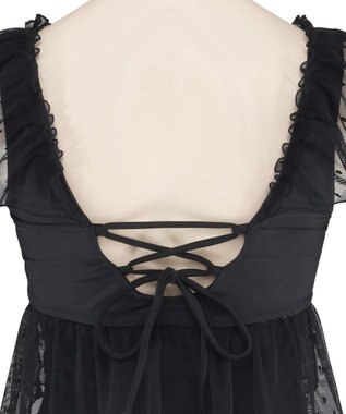 San-ai Resort（三愛水着楽園） 【San-ai Resort×PEACH　JOHNコラボ】【ナイスバディ水着】フリルワイヤービキニ　9M・11L　【San-ai Resort（サンアイリゾート）】 ブラック